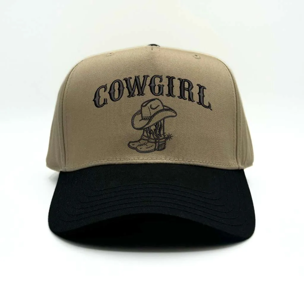 Cowgirl Baseball Hat - 5 Panel Baseball Cap