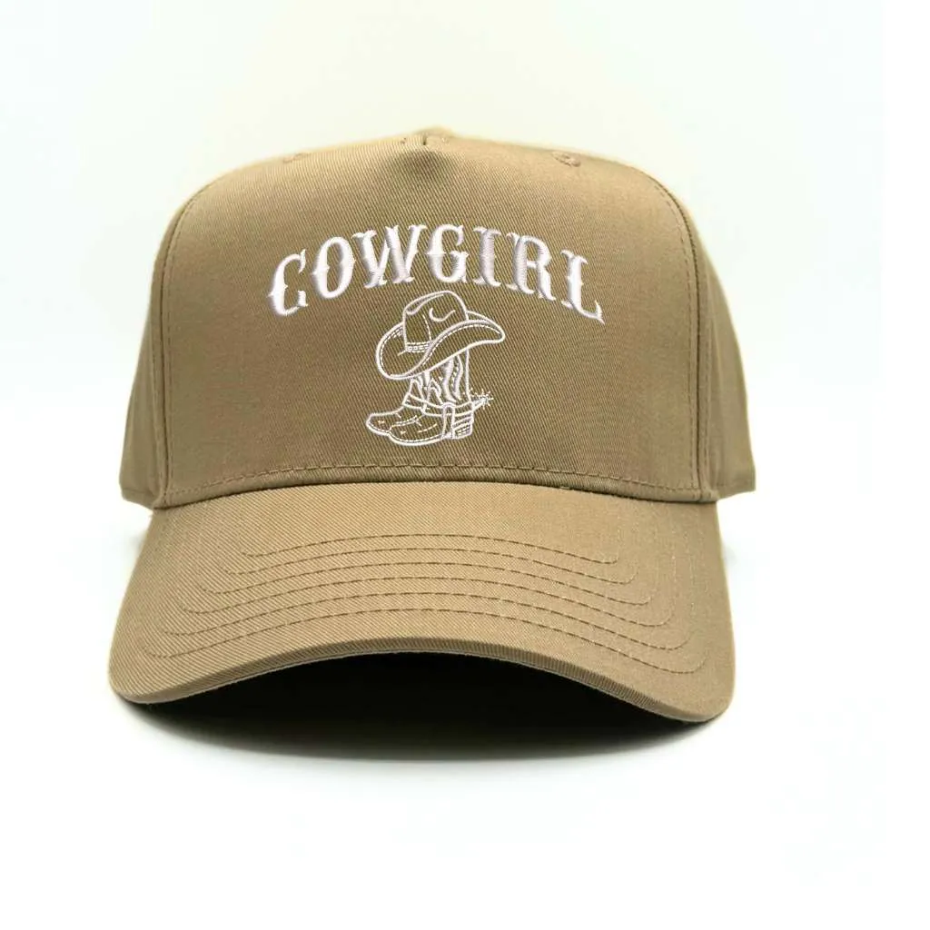Cowgirl Baseball Hat - 5 Panel Baseball Cap