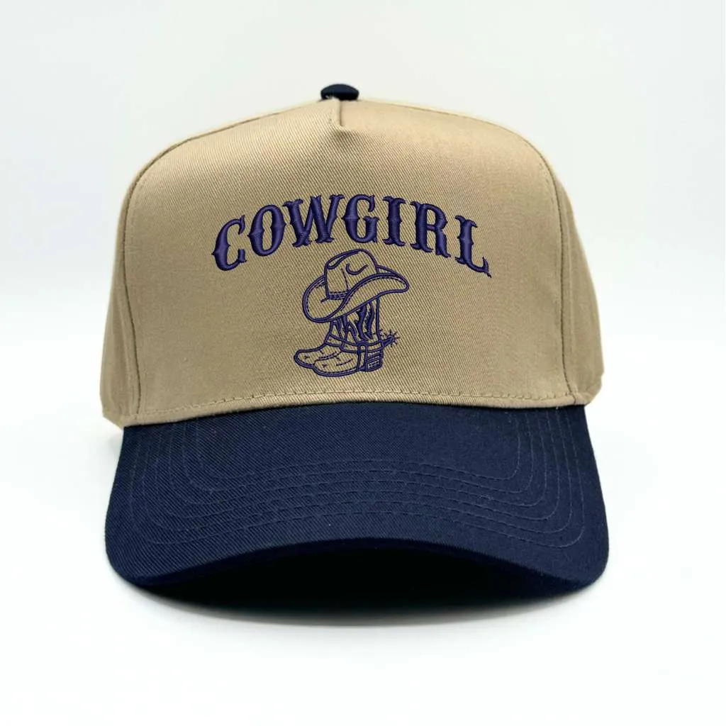 Cowgirl Baseball Hat - 5 Panel Baseball Cap