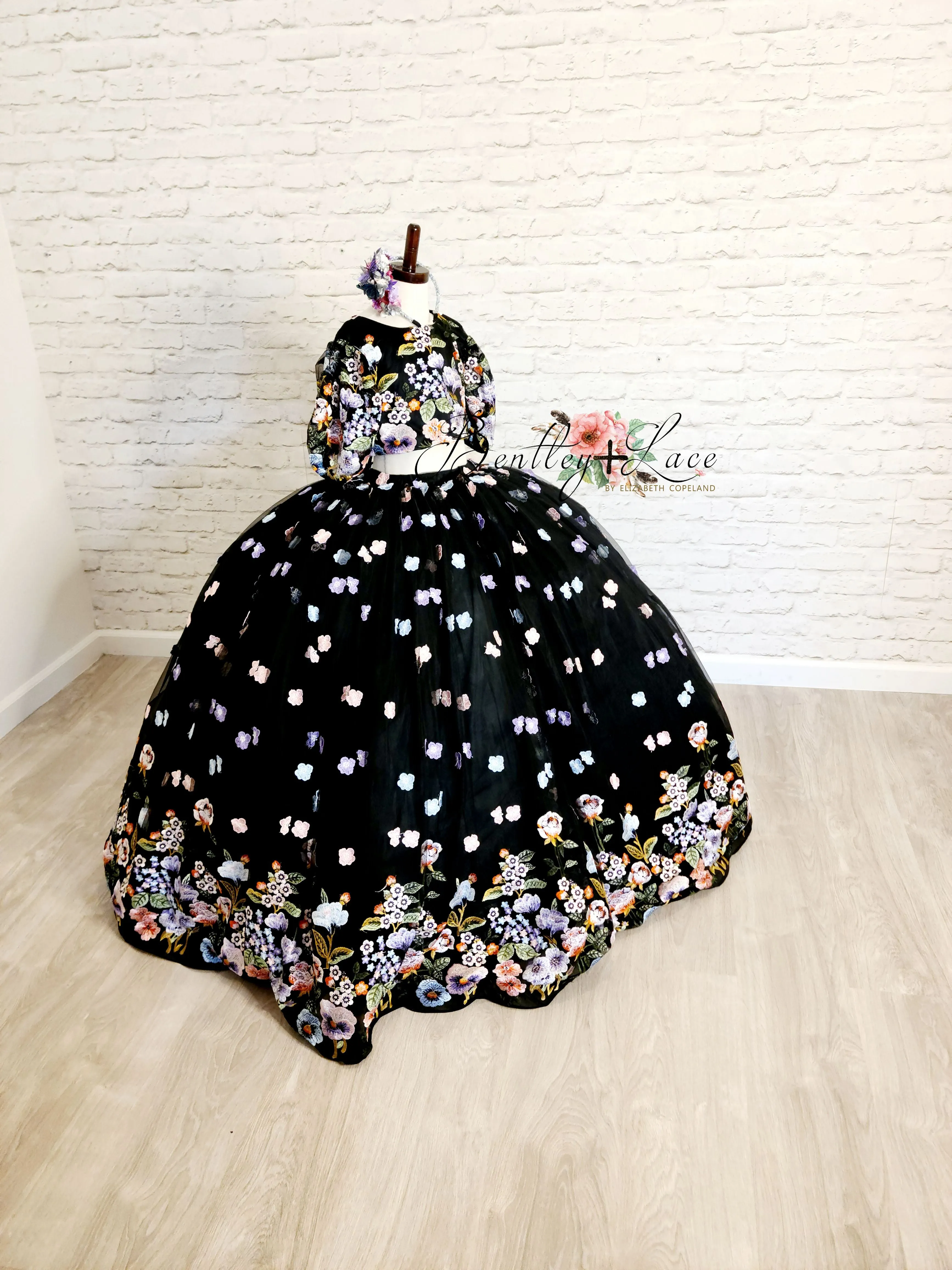 New "Camille" -  Floor Length 2 piece set ( 6 Year - Petite 8 Year)