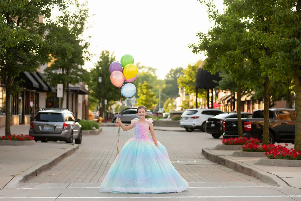 "Ombre Lilac Dream" Floor Length Dress (7 Year-Petite 8 Year)