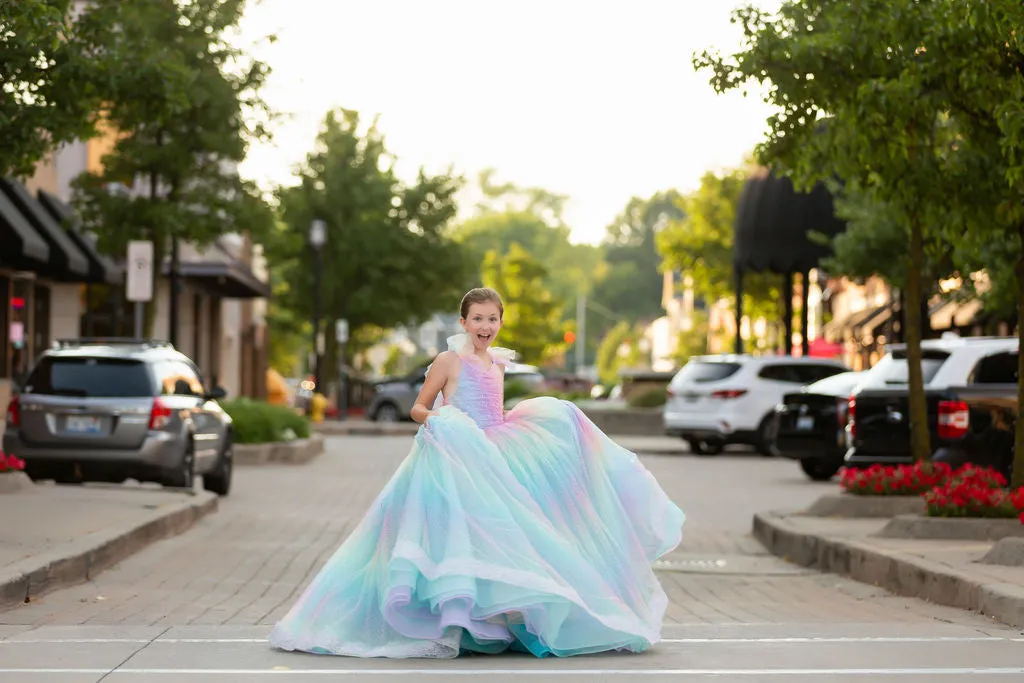 "Ombre Lilac Dream" Floor Length Dress (7 Year-Petite 8 Year)