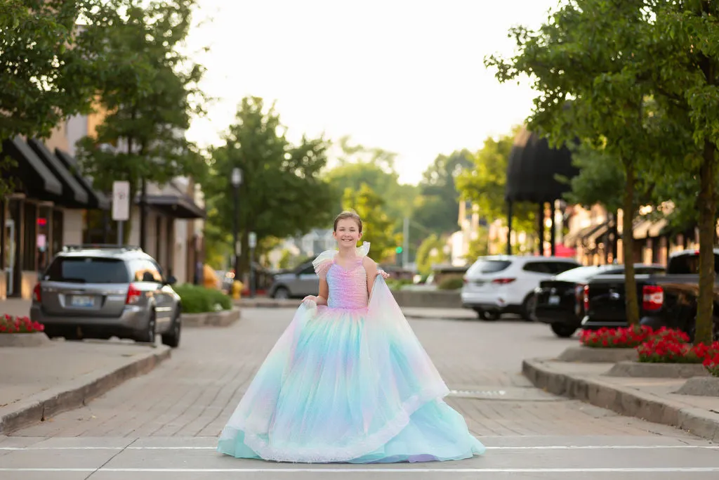 "Ombre Lilac Dream" Floor Length Dress (7 Year-Petite 8 Year)
