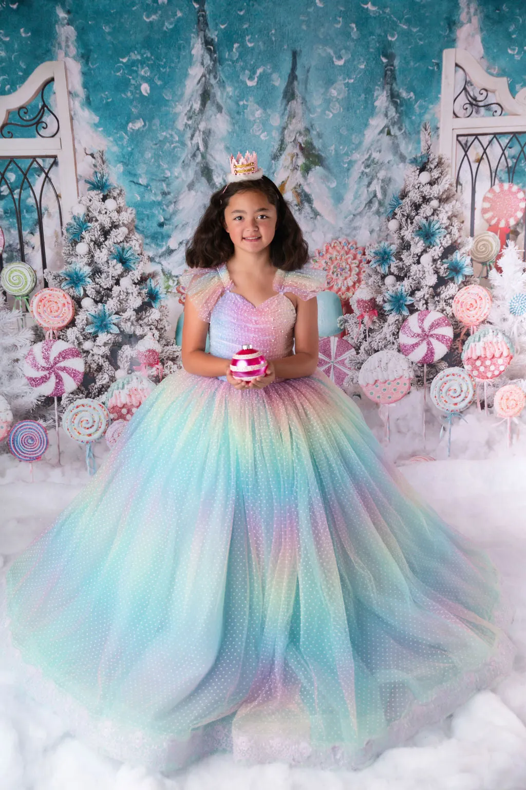 "Ombre Lilac Dream" Floor Length Dress (7 Year-Petite 8 Year)