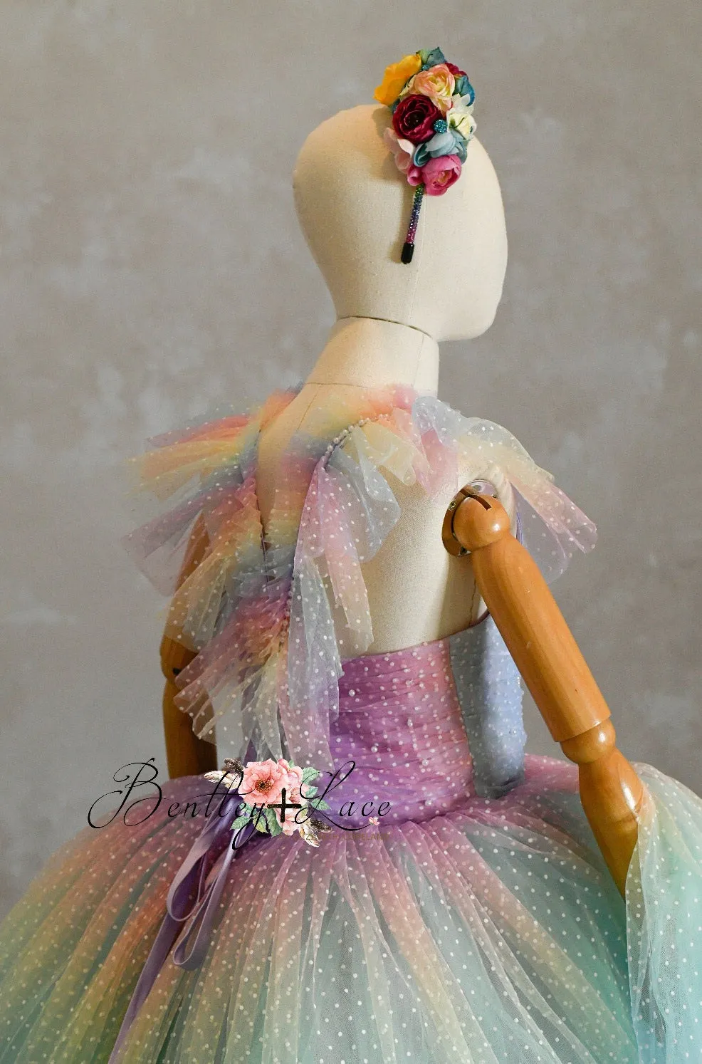 "Ombre Lilac Dream" Floor Length Dress (7 Year-Petite 8 Year)