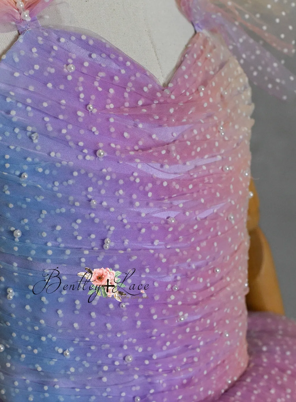 "Ombre Lilac Dream" Floor Length Dress (7 Year-Petite 8 Year)