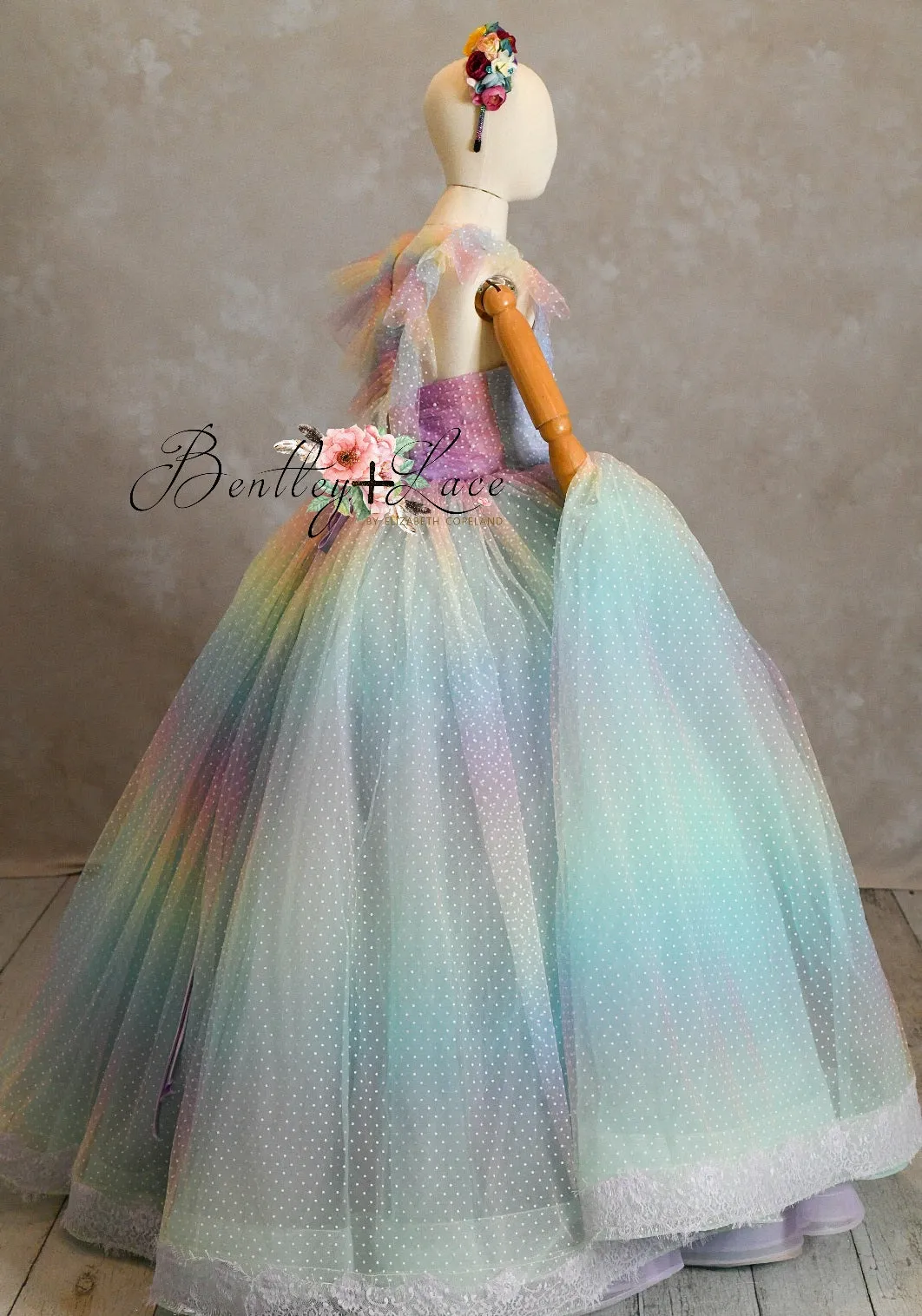 "Ombre Lilac Dream" Floor Length Dress (7 Year-Petite 8 Year)
