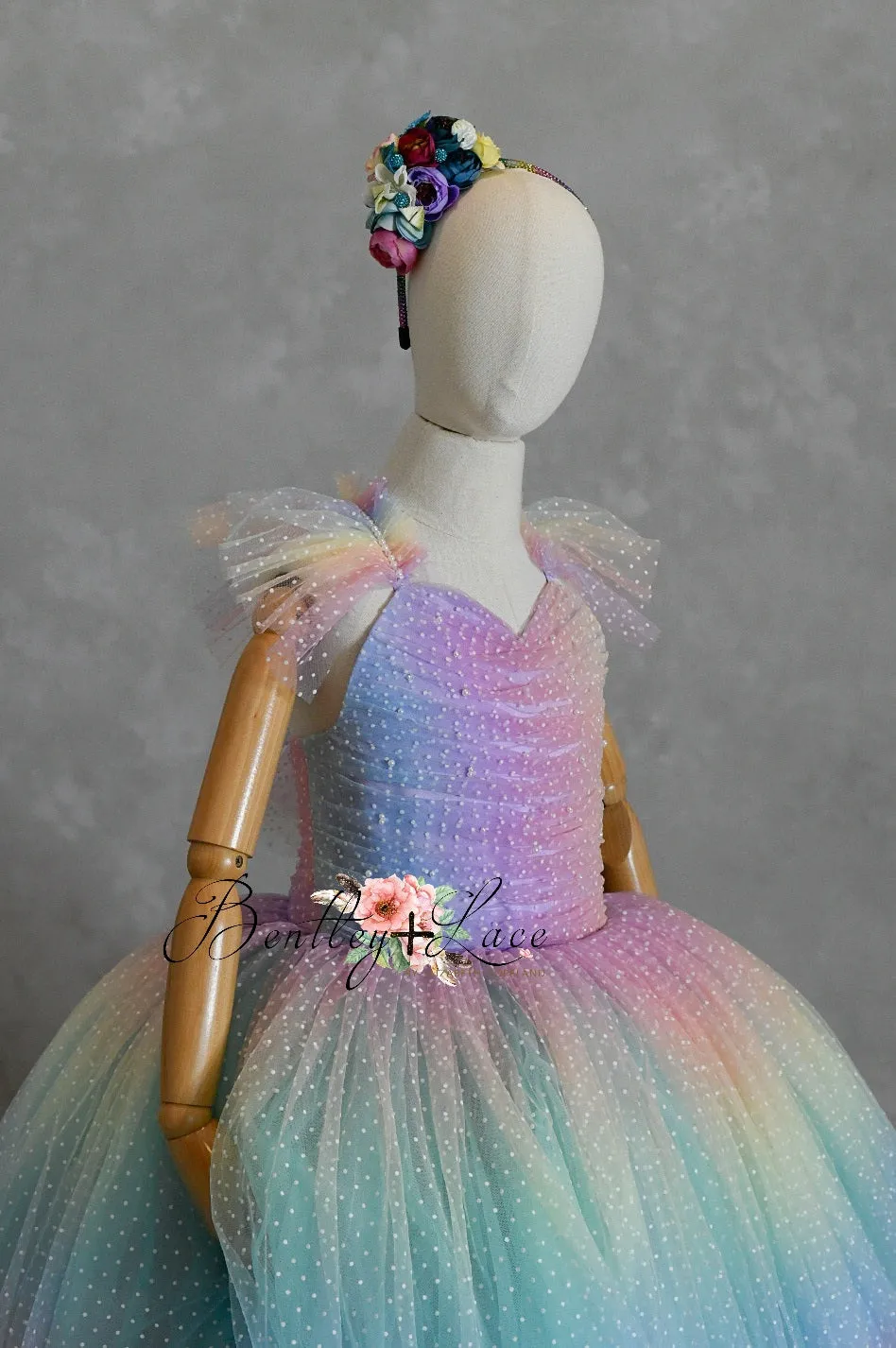"Ombre Lilac Dream" Floor Length Dress (7 Year-Petite 8 Year)