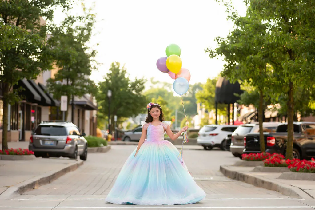 "Ombre Lilac Dream" Floor Length Dress (7 Year-Petite 8 Year)