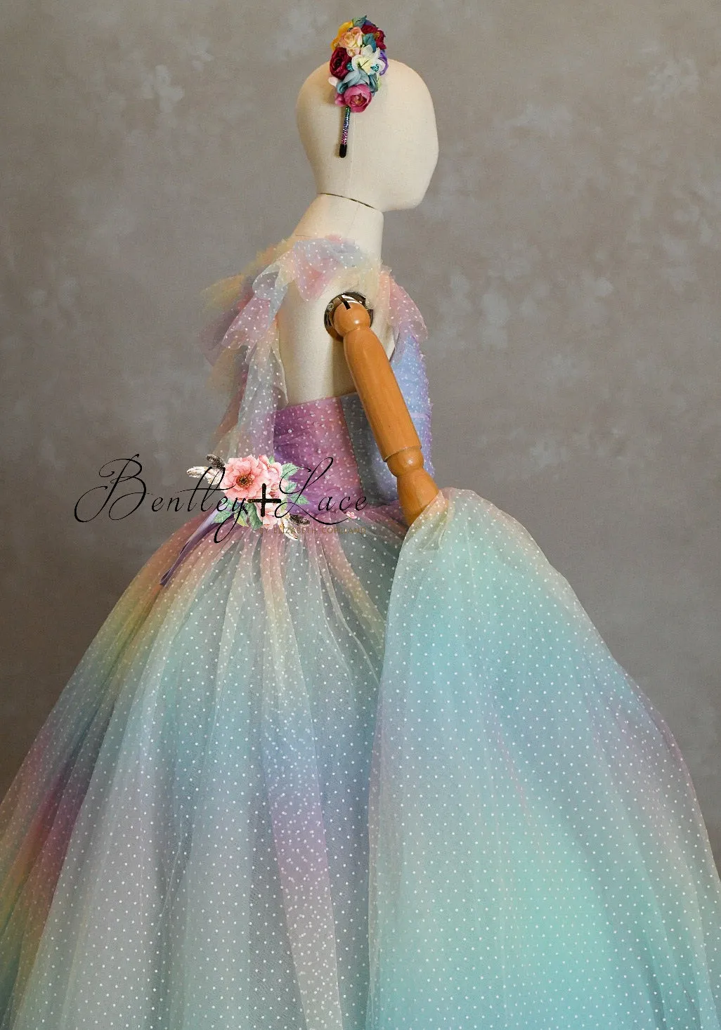 "Ombre Lilac Dream" Floor Length Dress (7 Year-Petite 8 Year)