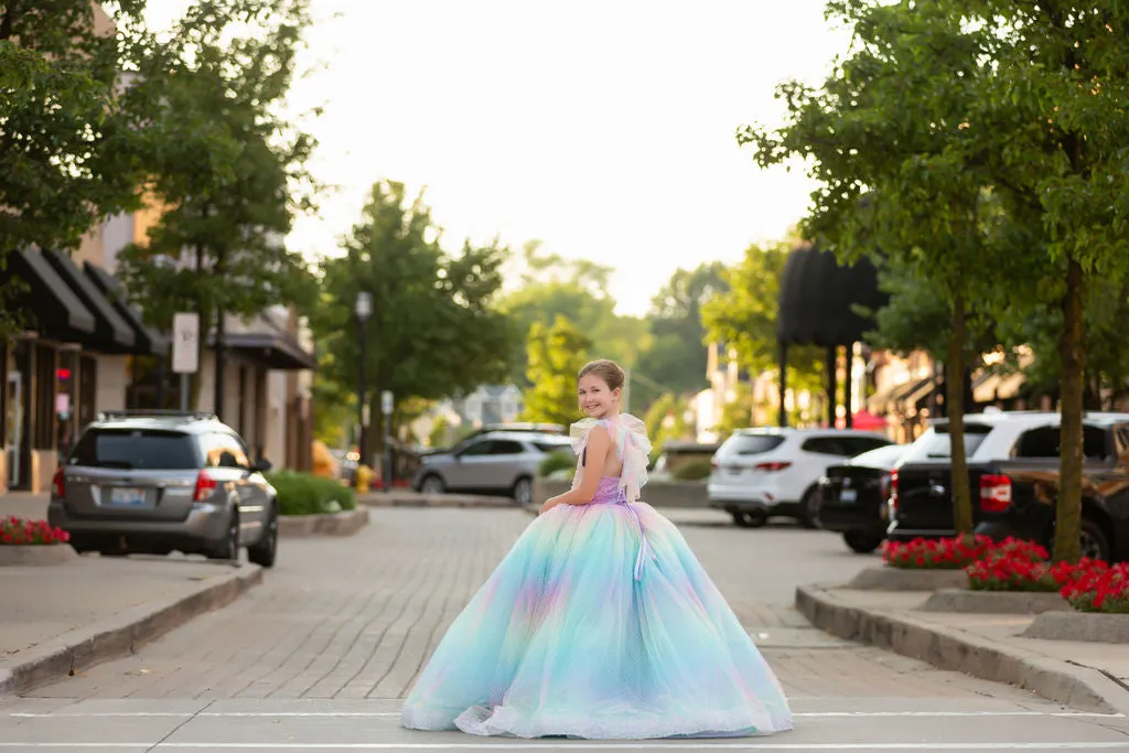 "Ombre Lilac Dream" Floor Length Dress (7 Year-Petite 8 Year)