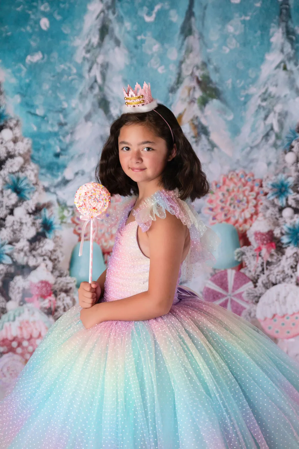 "Ombre Lilac Dream" Floor Length Dress (7 Year-Petite 8 Year)