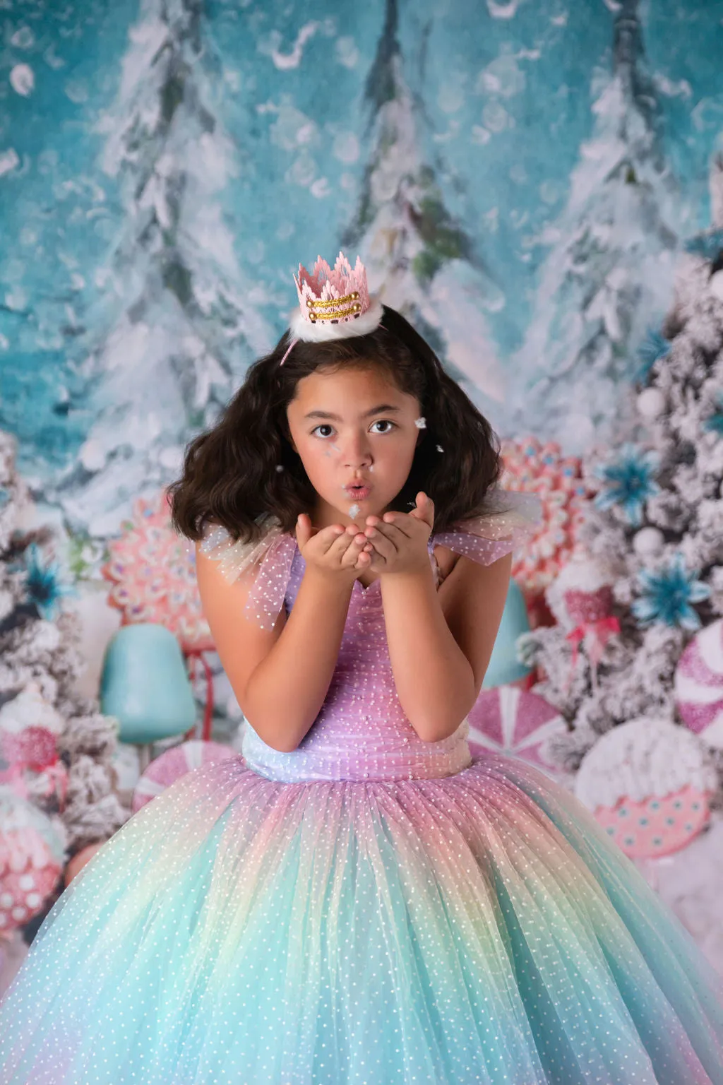 "Ombre Lilac Dream" Floor Length Dress (7 Year-Petite 8 Year)
