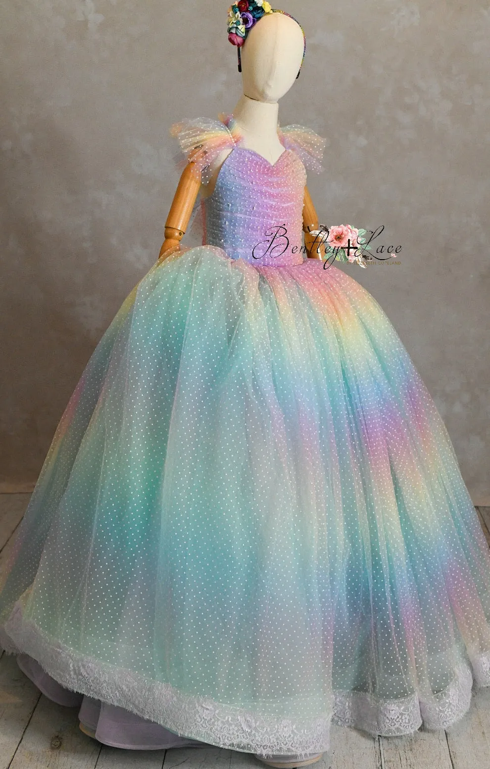 "Ombre Lilac Dream" Floor Length Dress (7 Year-Petite 8 Year)