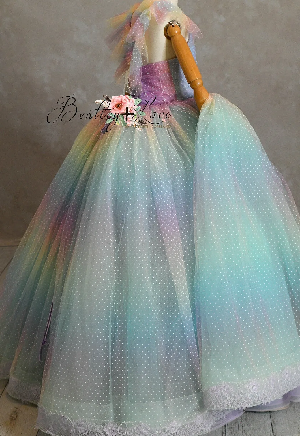 "Ombre Lilac Dream" Floor Length Dress (7 Year-Petite 8 Year)