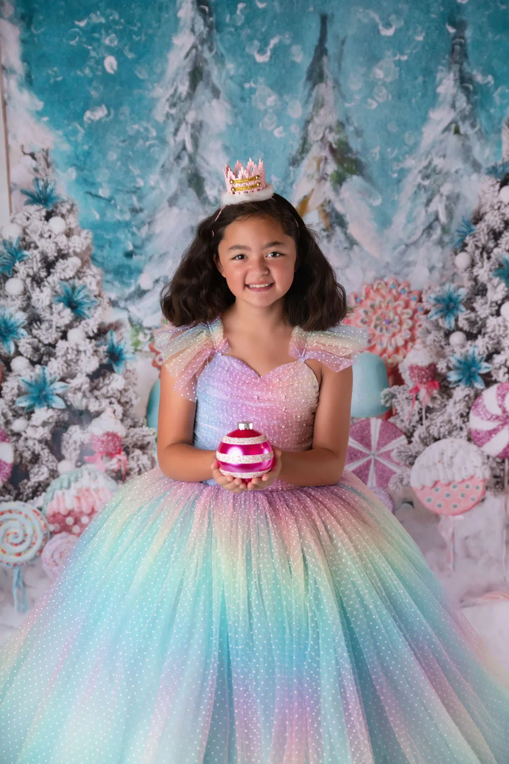 "Ombre Lilac Dream" Floor Length Dress (7 Year-Petite 8 Year)