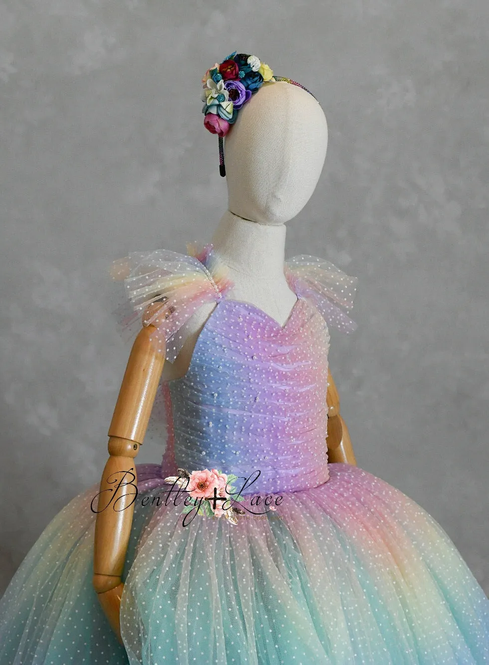 "Ombre Lilac Dream" Floor Length Dress (7 Year-Petite 8 Year)