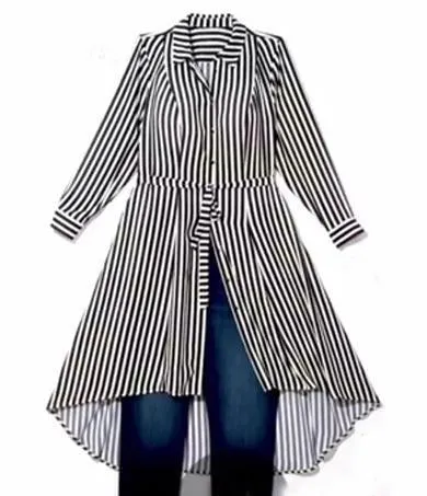 stripe long shirt