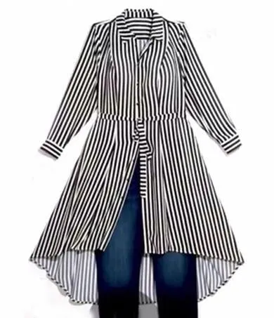 stripe long shirt