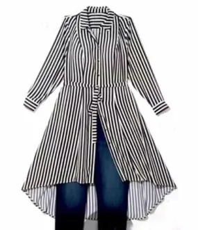 stripe long shirt