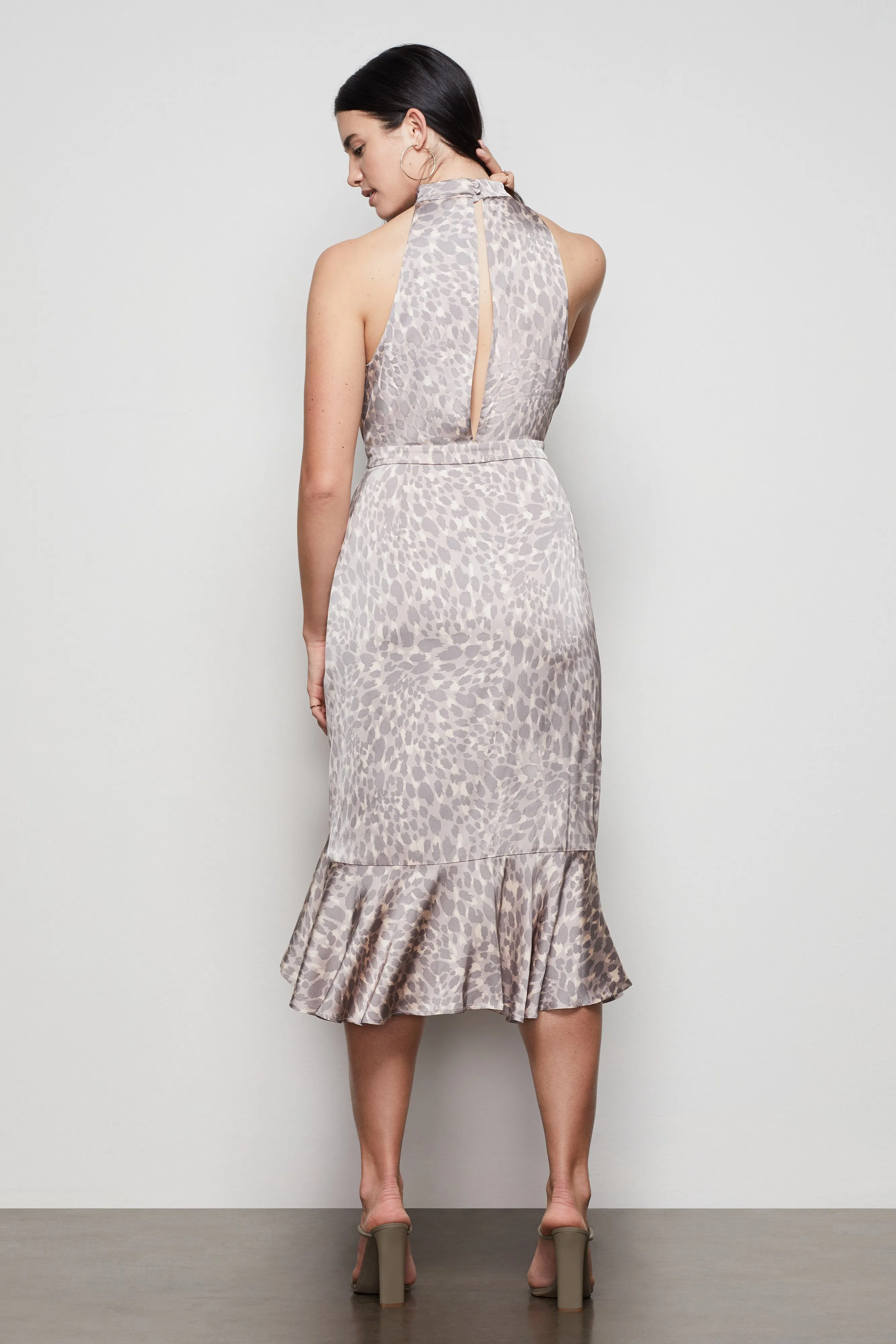 THE RESORT HALTER DRESS | HONEY LEOPARD001