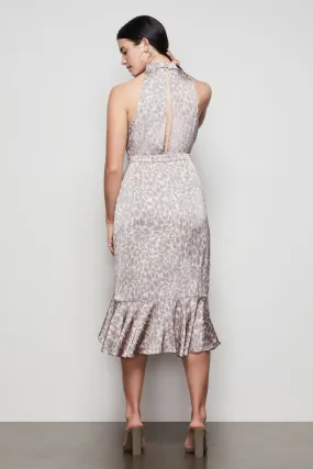 THE RESORT HALTER DRESS | HONEY LEOPARD001